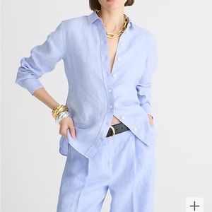 J Crew Wren slim shirt in Baird McNutt Irish linen